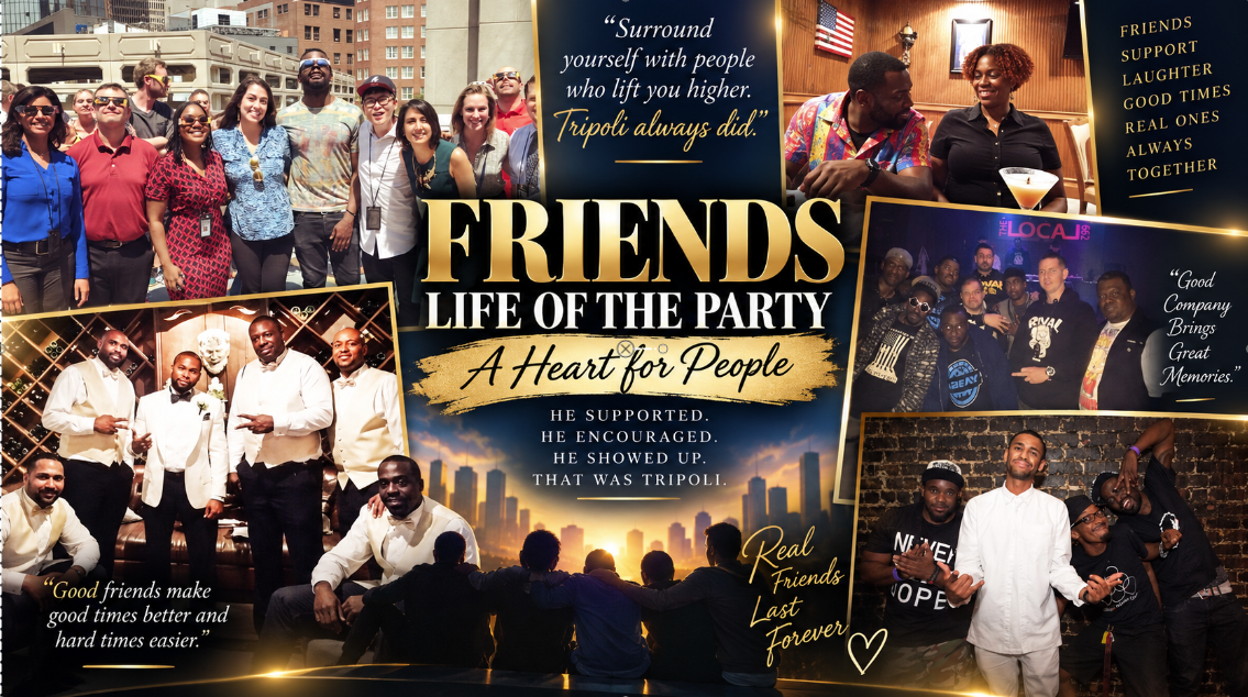 Friends — Life of the Party tribute collage