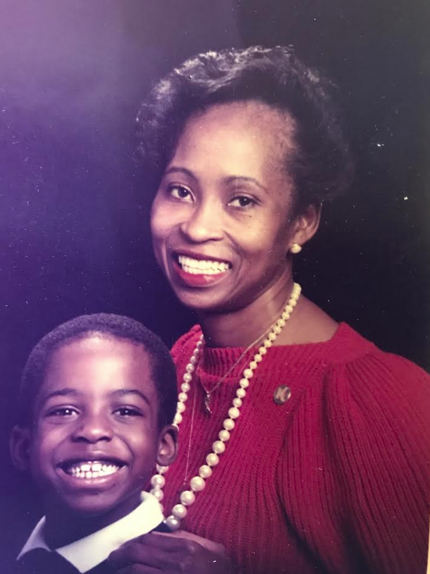 Tripoli as a young boy with his mother Patricia