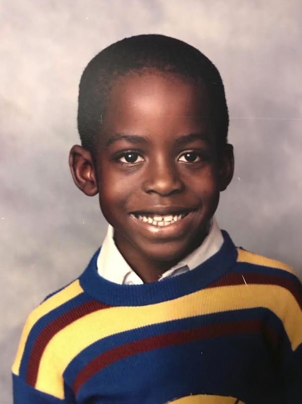 Tripoli as a child in a school portrait