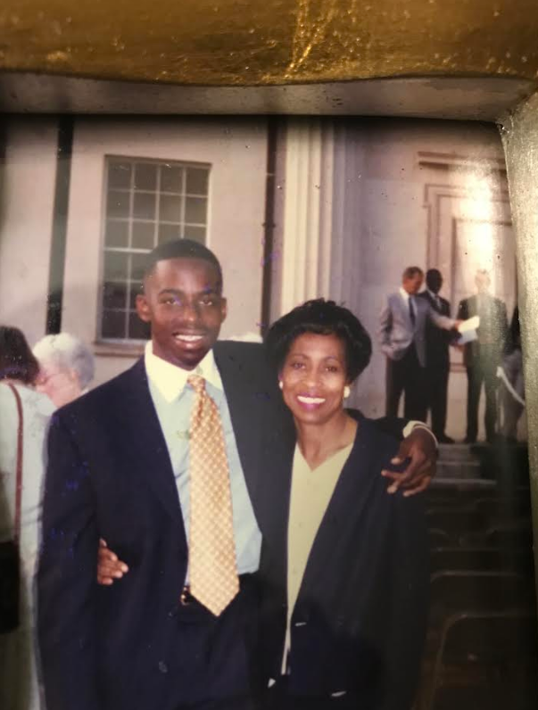Tripoli as a young adult with his mother Patricia