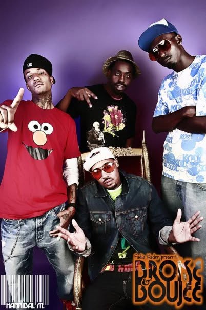 Tripoli in a group portrait with fellow artists