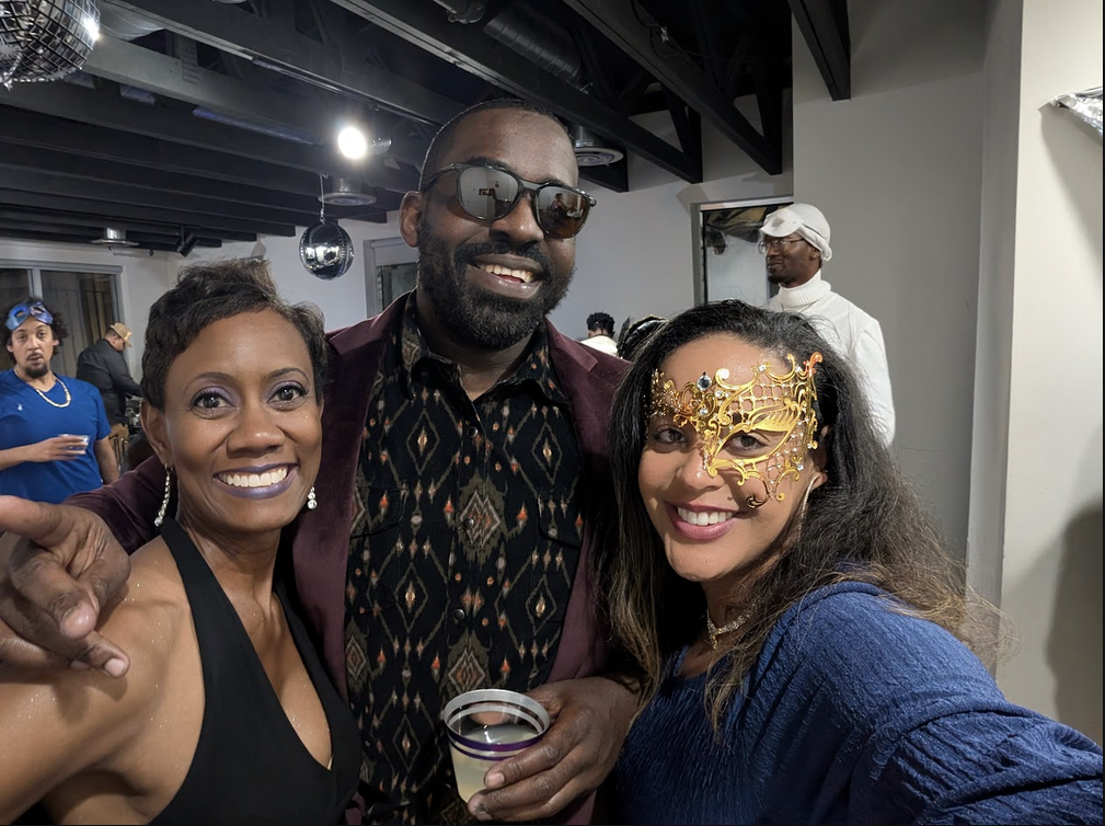 Tripoli with friends at a masquerade celebration