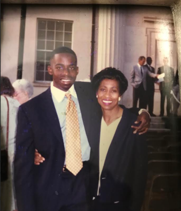 Tripoli Freeman with his mother Patricia, a cherished family photograph